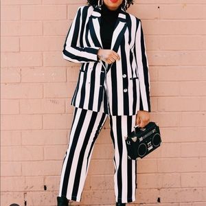 H&M Stripe suit
